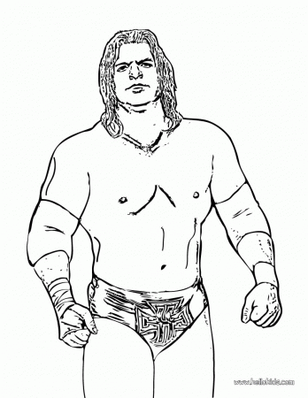 WRESTLING coloring pages - Wrestler Triple H