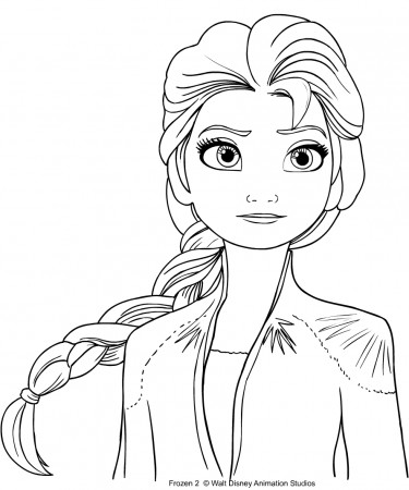 Frozen 2 Elsa Coloring Pages
