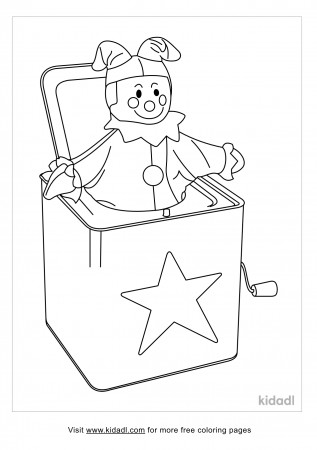 Jack In The Box Coloring Pages | Free Toys Coloring Pages | Kidadl