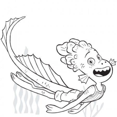 Free Luca Coloring Pages Printable