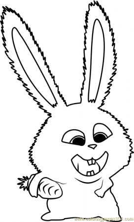 Snowball Coloring Page for Kids - Free The Secret Life of Pets Printable Coloring  Pages Online for Kids - ColoringPages101.com | Coloring Pages for Kids