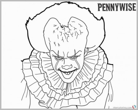 Top Galery Scary Clown Coloring Pages
