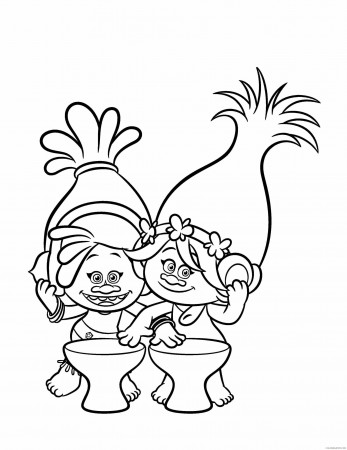Trolls Coloring Pages TV Film Cute Poppy Trolls Printable 2020 10796  Coloring4free - Coloring4Free.com