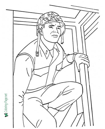 Soldier - Armed Forces Coloring Pages