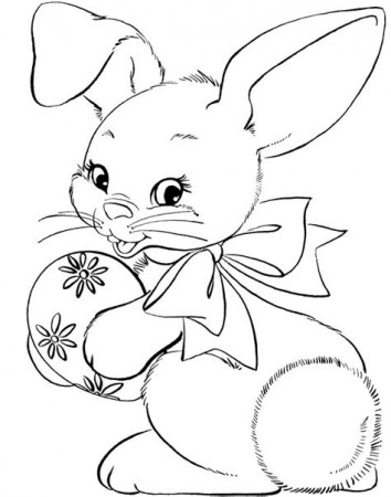 Coloring Pages Cute Bunny - Creative Art