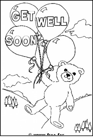 Get Well Coloring Pages 