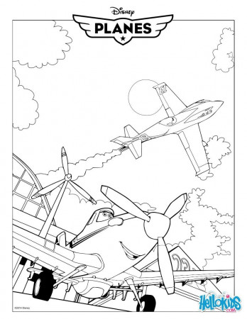 Dusty crophopper - planes movie coloring pages - Hellokids.com