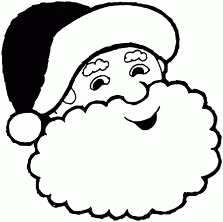 Santa Face Picture Clipart - Free to use Clip Art Resource