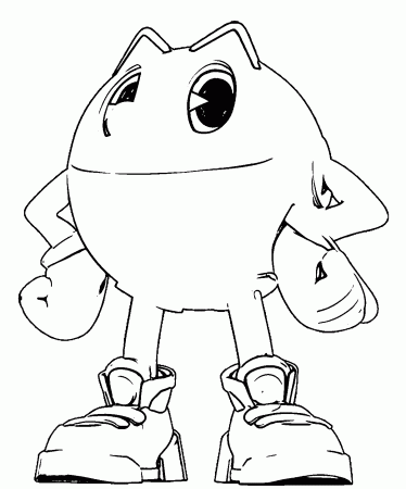 Pacman Coloring Sheet - Coloring Pages for Kids and for Adults
