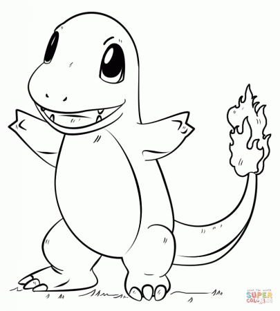 Charmander Pokemon coloring page | Free Printable Coloring Pages