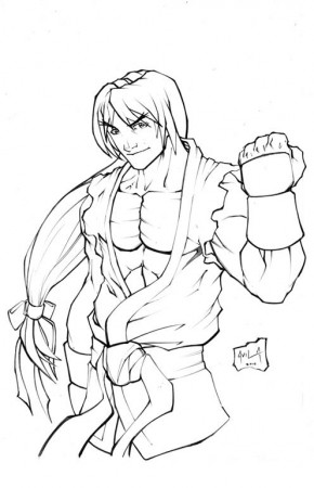 Street Fighter free coloring images pages to print with Ryu ...