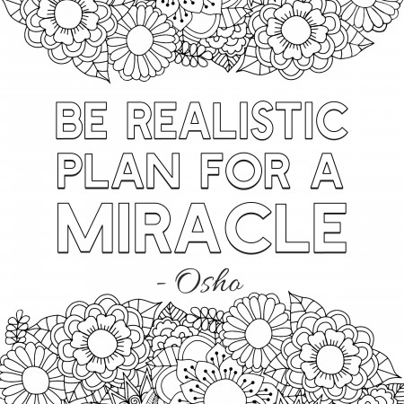 Free printable adult coloring pages- inspirational quotes ...