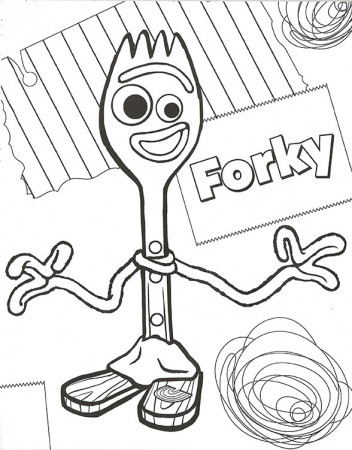 Coloring and Drawing: Toys Story 4 Coloring Sheets