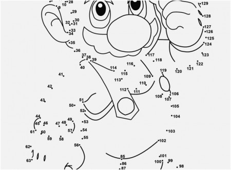 Dot to Dot Coloring Pages Design Super Mario Dot to Dot ...
