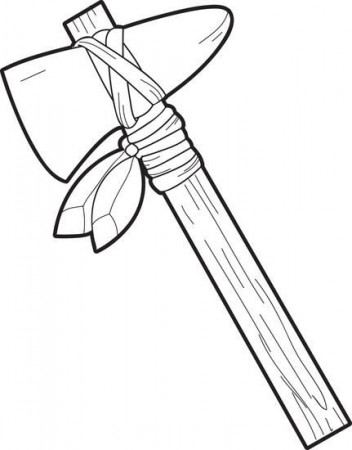 Printable Ax Coloring Page For Kids | Coloring pages, Kindergarten coloring  pages, Coloring pages for kids
