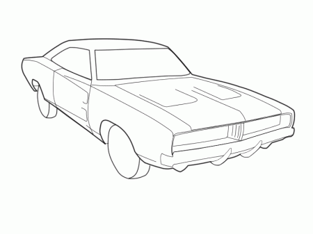 1969 dodge charger Coloriage