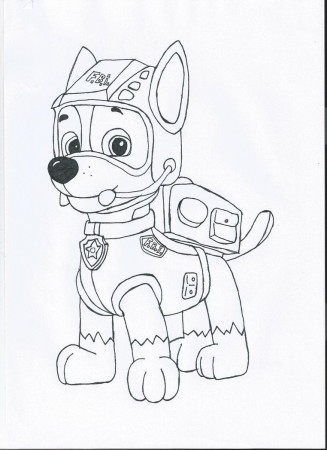 Paw Patrol Coloring Pages Marshall - HiColoringPages
