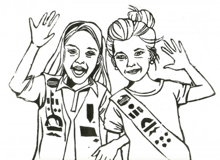 Girl Scouts Coloring Pages (16 Pictures) - Colorine.net | 3306