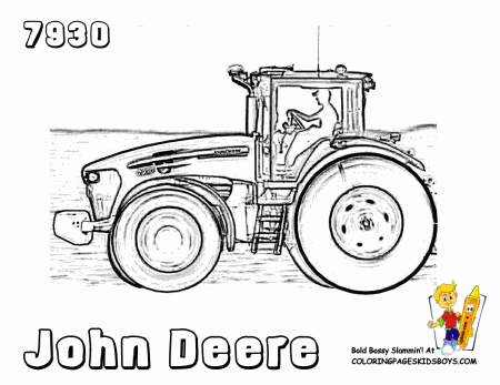 Daring John Deere Coloring | Free | John Deere | John Deere ...