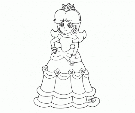 Princess Peach Daisy And Rosalina - Coloring Pages for Kids and ...