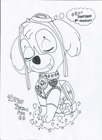 Marshall PAW Patrol Coloring Pages Cartoons