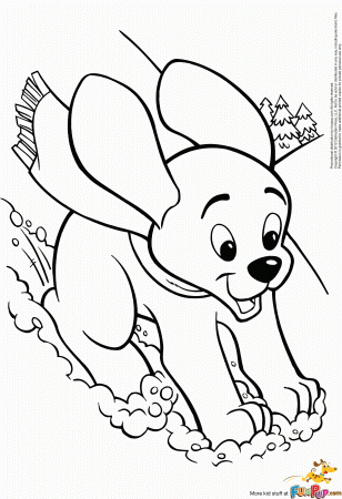 Cute Puppy Coloring Pages For Free - Coloring Page