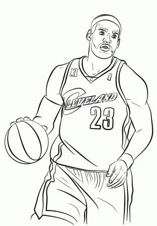 Free Printable NBA (National Basketball Association Coloring Pages)