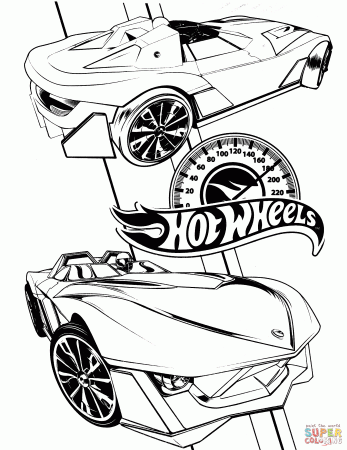 Hot Wheels coloring page | Free Printable Coloring Pages