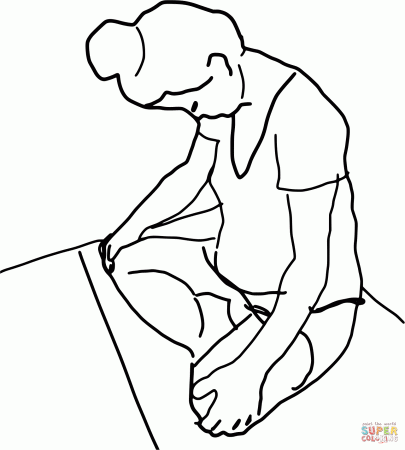 Yoga Meditation coloring page | Free Printable Coloring Pages