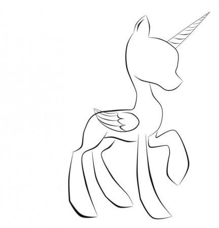 my little pony coloring pages base - Coloringareas.com | My little ...
