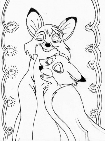 Fox and the Hound Coloring Pages - Best Coloring Pages For Kids