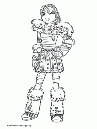 How to Train Your Dragon 2 - Astrid coloring page | Dragon ...