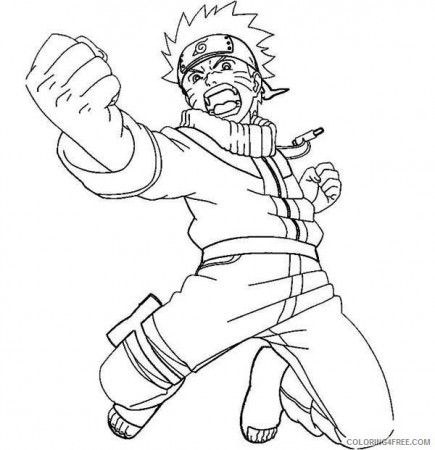 naruto coloring pages attacking Coloring4free - Coloring4Free.com