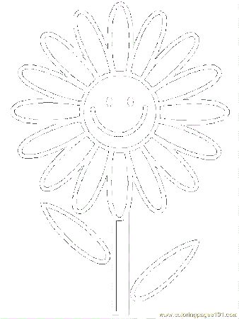 Coloring Pages Flower Coloring 13 (Natural World > Flowers) - free 
