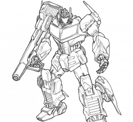 The Autobots Led By Optimus Prime Transformers Coloring Pages 