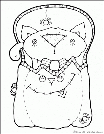 Black Cat Coloring Page