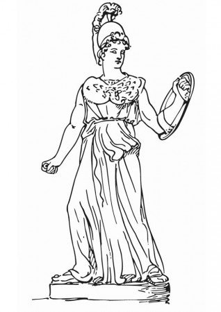 Coloring page Athena - img 18621.