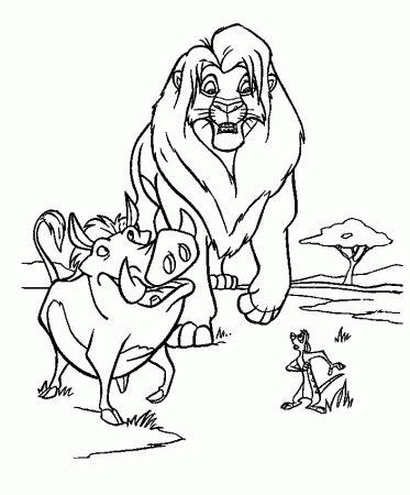 lion king 23 Colouring Pages (page 2)