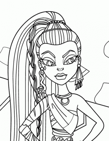 Monster High Coloring Pages : Monster High Of Nefera De Nile 
