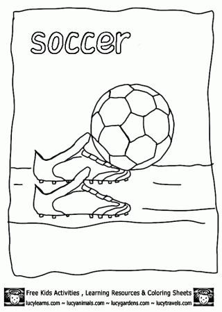 Soccer-ball-coloring-page-1 | Free Coloring Page Site