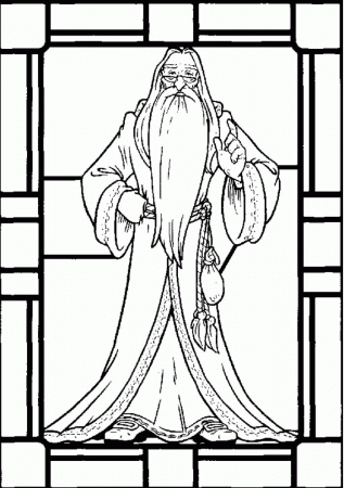Dumbledore "Harry Potters Profesor " Coloring Pages