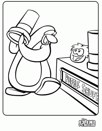 Club Penguin Coloring Pages Of Puffles