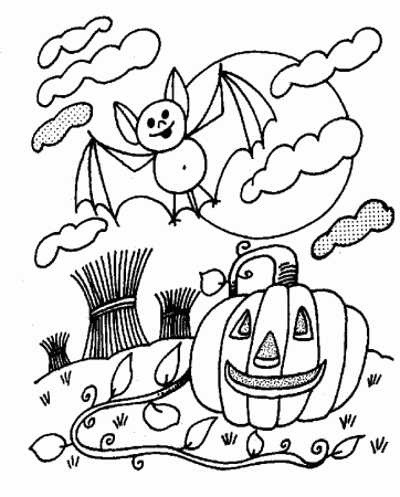 Halloween Printable Colouring Pages For Kids