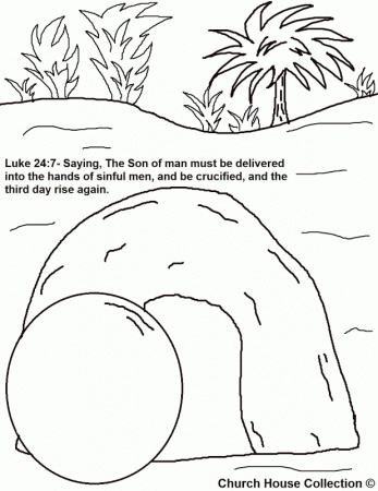 Empty tomb coloring pages - Coloring Pages & Pictures - IMAGIXS