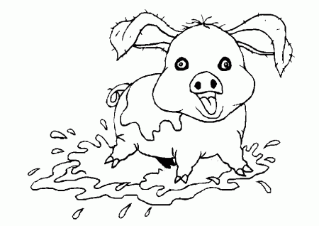 Pig Coloring Pages - Coloringpages1001.