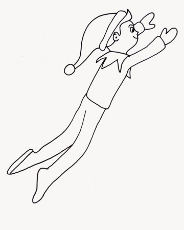 Elf On The Shelf Coloring Page | Coloring Pages