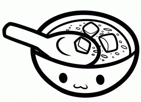 Soup : Soup Tureen Coloring Page, Soup Pot Coloring Page, Soup 