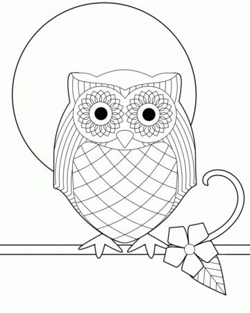 Owl Coloring Pages Great Horned Owl Coloring Pages Kids Coloring 