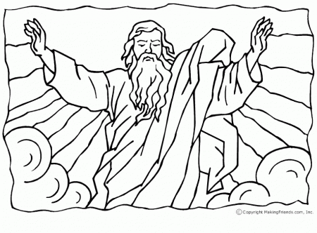Moses And The Red Sea Coloring Page