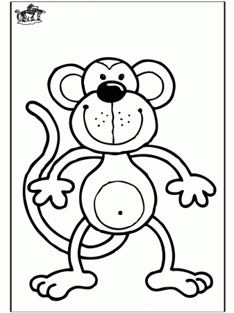 Monkey coloring pages | Monkey coloring page | #8 Free Printable 